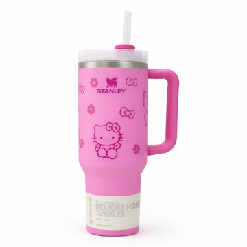 Stanley Quencher H2.0 FlowState Tumbler Hello Kitty Edition Insulated Stainless Steel Travel Cup with Handle & Straw